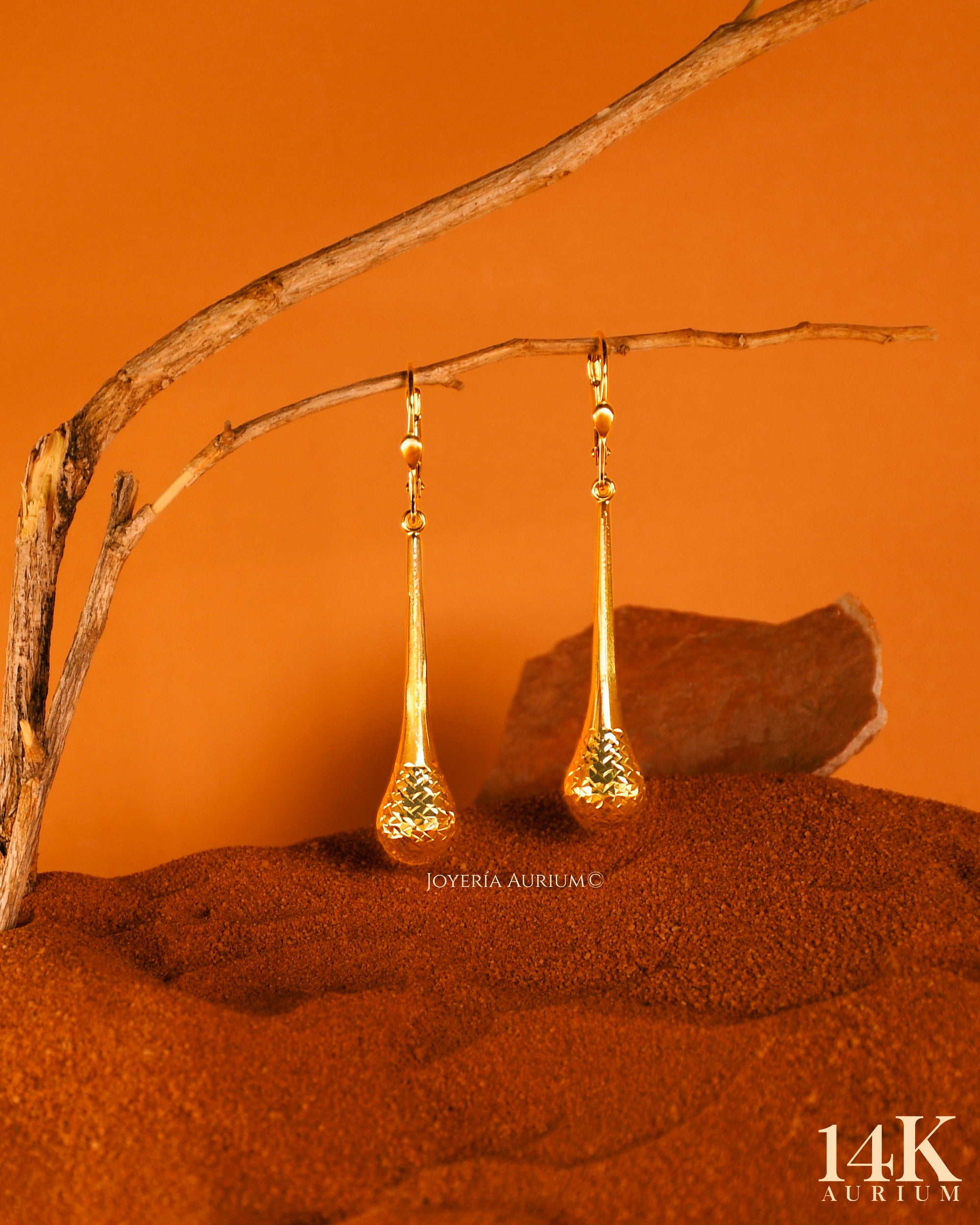 Aretes 14K