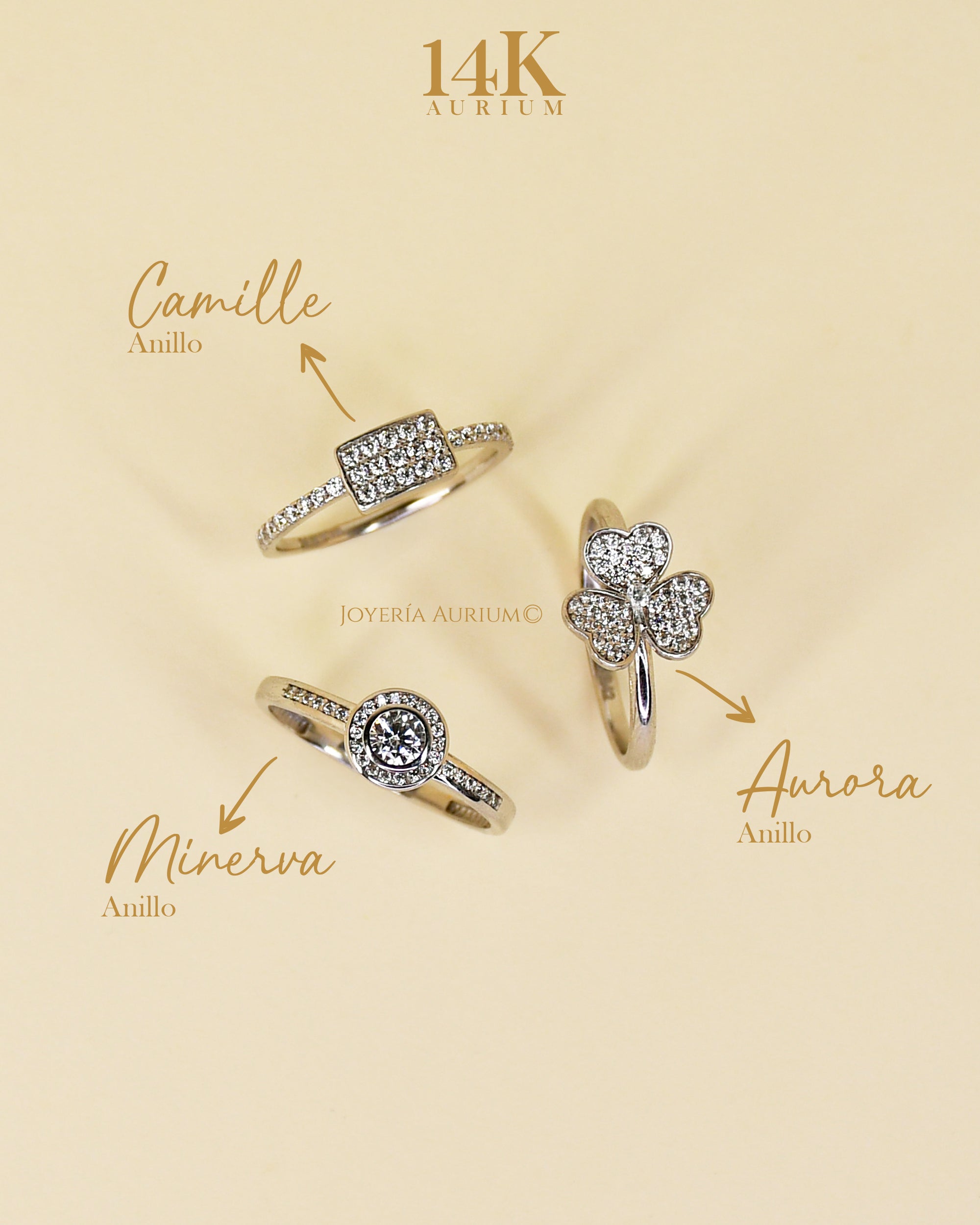 Anillos De Oro Blanco