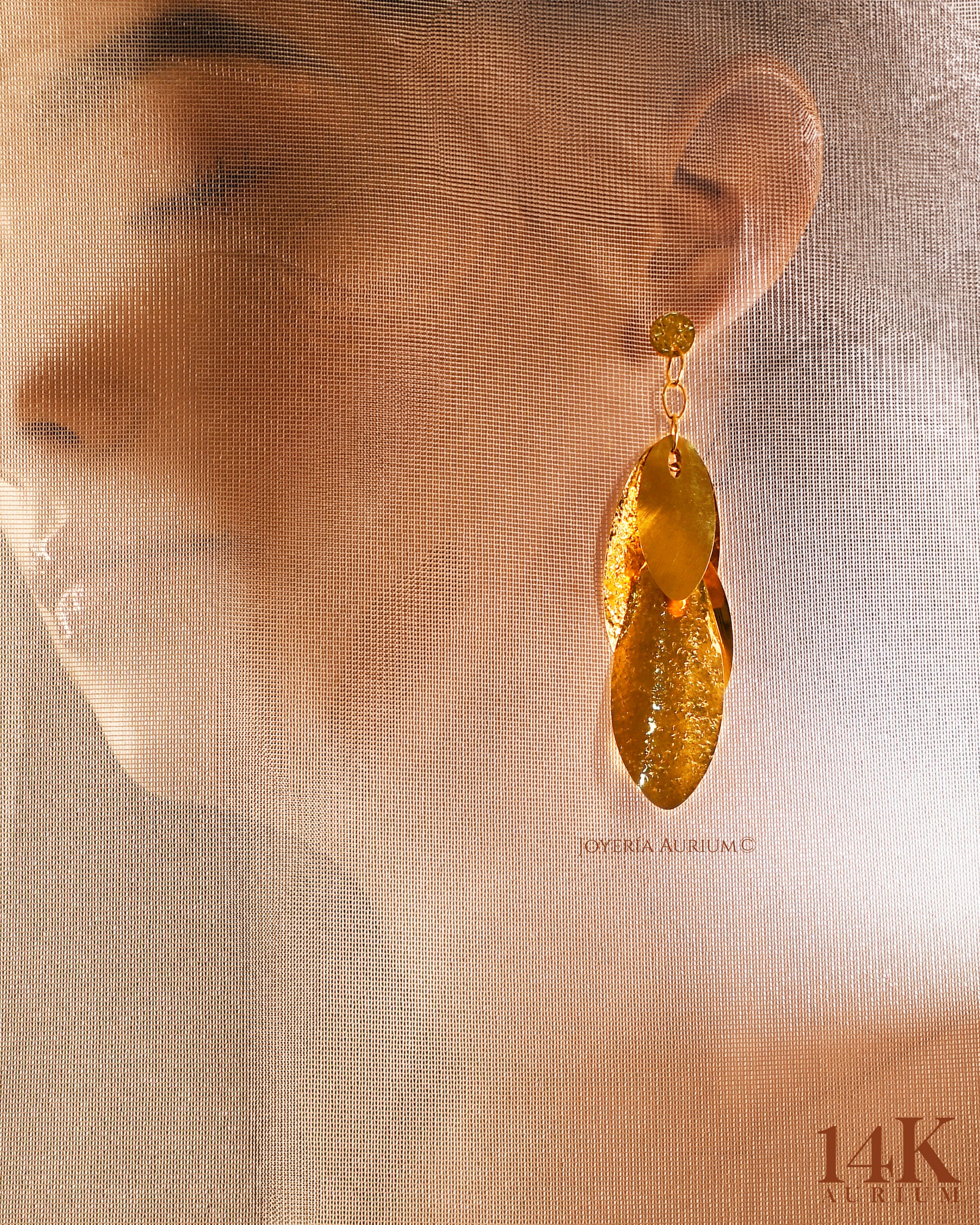 Aretes 14K