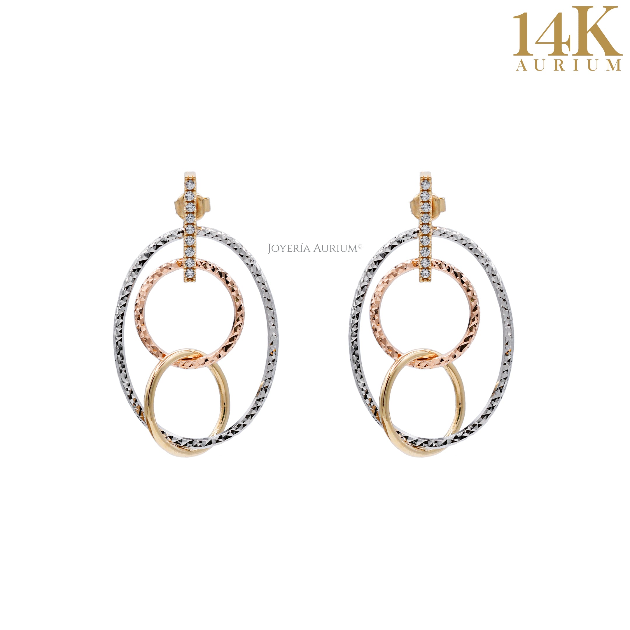 Aretes Tres Oros